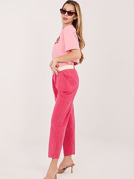 zamatové nohavice Italy Moda