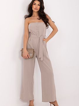 Overal Italy Moda  Dámsky overal v prúžkoch je elegantná a funkčná ponuka, ktorá sa hodí ako do každodenných štýlov, do práce, tak aj na viac form