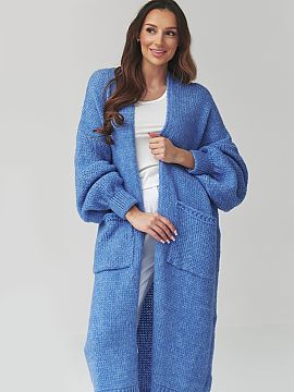 Kardigan Makadamia  Tento dlhý dámsky sveter je ideálne spojenie pohodlia, módnosti a funkčnosti. Model v podobe oversize kardigánu sa skvele hodí do ka�
