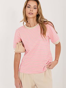 Tričko Rue Paris  Dámske tričko s pruhmi je klasickým návrhom v casual štýle, ideálnym na každodenné nosenie. Nadčasový vzor mu dodáva univerzáln