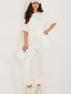 nastaviť Rue Paris  Dámsky set s teplákovou súpravou pozostávajúci z mikiny a nohavíc je ideálnou ponukou pre ženy, ktoré oceniajú pohodlie a moderný