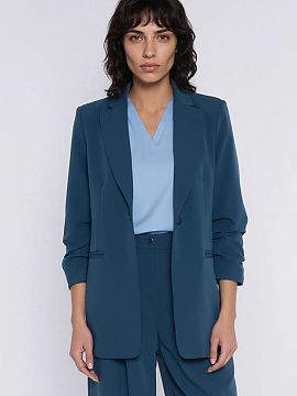 Žaket Nife  Elegantný dámsky žaket s klasickým strihom regular je nadčasovým kúskom šatníka, ktorý sa skvele hodí tak do každodenných, ako 