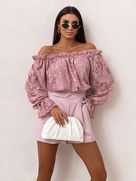 blúzka LaBalancia  Blúzka hispanka MIA v špinavej ružovej farbe je elegantnou ponukou pre ženy, ktoré oceňujú kombináciu ženskosti a pohodlia. Vyroben