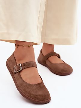 Baleríny Step in style  Dámske baleríny barefoot vyrobené z prírodného semišu sú model vytvorený s maximálnym pohodlím a prirodzeným pohybom chodidla na 