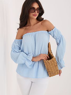blúzka Italy Moda  Blúzka s otvorenými ramenami je pohodlná a štýlová ponuka na každý deň, ideálna pre ženy, ktoré oceniajú slobodu a ženský vzh