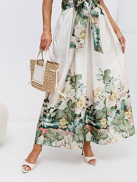 spódnica Factory Price  Dámska midi sukňa je elegantná a univerzálna ponuka, ktorá sa skvele hodí nielen do každodenných štýlov, ale aj do práce alebo na