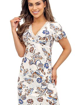 Nočná košeľa Donna  Nočná košeľa Naomi II je kombináciou ľahkosti, pohodlia a jemnej elegancie, vytvorená s ohľadom na pokojné večery a pohodlný spá