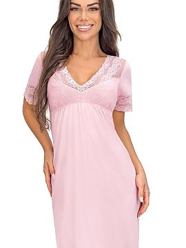 Nočná košeľa Donna  Nočná košeľa Linda je kombináciou jemnej elegancie a výnimočného pohodlia, určená pre ženy, ktoré oceniajú pohodlie a ženský 