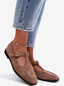 Poltopánky Step in style  Dámske poltopánky z imitácie zamšu sú štýlový návrh pre ženy, ktoré si cenia klasické strihy v modernom prevedení. Model inšpi