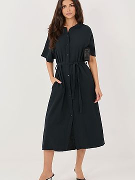 Šaty na deň Italy Moda  Ľahké a pohodlné letné košieľkové šaty, ktoré sa skvele hodia do každodenných štýlov. Rozkvetlý strih krásne padne na postave
