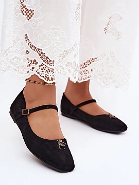 Baleríny Step in style  Baleríny pre ženy z imitácie semišu sú štýlovým návrhom pre ženy, ktoré ocenia pohodlie a módne detaily. Klasický strih robí m
