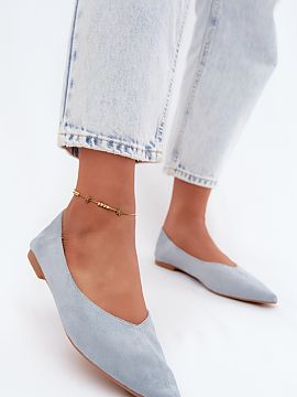 Baleríny Step in style  Baleríny pre ženy z imitácie semišu sú elegantnou a štýlovou ponukou pre ženy, ktoré oceňujú klasické strihy v modernom preveden