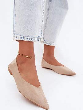 Baleríny Step in style  Baleríny pre ženy z imitácie semišu sú elegatným a štýlovým návrhom pre ženy, ktoré oceňujú klasické stýly v modernom podan�