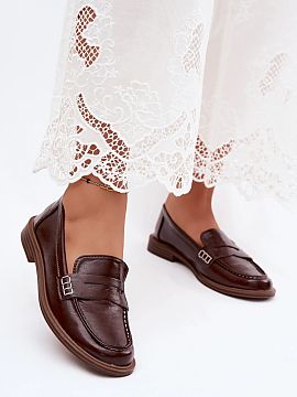 Mokasíny Step in style  Topánky na mokasíny pre ženy z imitácie kože sú klasickým a elegantným návrhom, ktorý nikdy nevyjde z módy. Časovo odolný strih