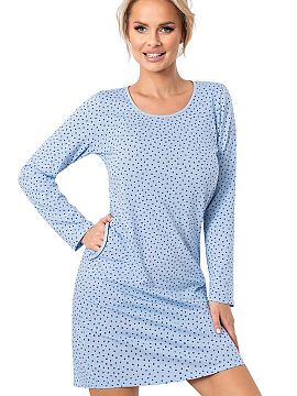 Nočná košeľa Donna  Nočná košeľa Star je pohodlná ponuka, ktorá kombinuje pohodlie s jemným, dievčenským štýlom. Vyrobene v Poľsku z mäkkej, príro