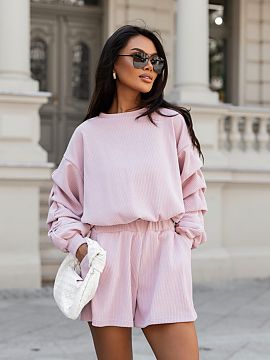 Sada LaBalancia  Kompletný set KATY v farbe pudrovej ružovej je ponukou pre ženy, ktoré si cenia pohodlie, módnosť a univerzálny charakter štýlu. Je