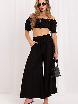 Dámske nohavice Factory Price  Elegantné dámske nohavice typu palazzo sú ideálnou ponukou pre ženy, ktoré oceniajú pohodlie a trendy, nadčasový vzhľad. Vďaka š