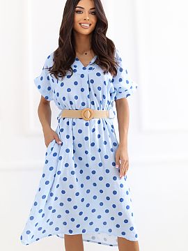 Šaty na deň Italy Moda  Štýlové letné midi šaty sú ideálnou voľbou pre teplé dni pre ženy, ktoré oceniajú pohodlie a ženský, nadčasový štýl. Rozš
