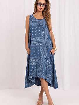 Šaty na deň Italy Moda  Dámske letné šaty s asymetrickým strihom sú skvelou voľbou pre ženy, ktoré oceniajú pohodlie a originálny štýl. Vzdušný strih 