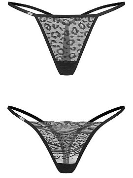 Sada Obsessive  2-pack čiernych dámskych stringov Clara je výnimočné spojenie klasického elegancie a odvážneho charakteru. Súprava bola vytvorená 