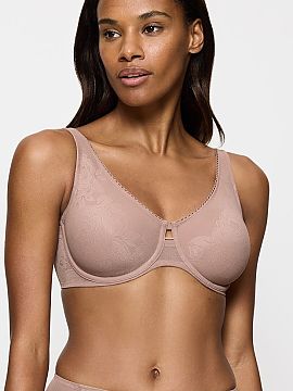 Soft Triumph  Podprsenka soft minimizer Wild Rose Sensation 10205953-00ZE bola vytvorená s ohľadom na plnšie poprsie, opticky ho zmenšujúc a dodávaj