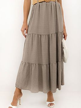 Dlhá sukňa Italy Moda  Ležérna sukňa s vrstvami je ideálnou ponukou pre milovníčky boho štýlu a pohodlných, ženských štýlov. Maxi dĺžka a hladký st