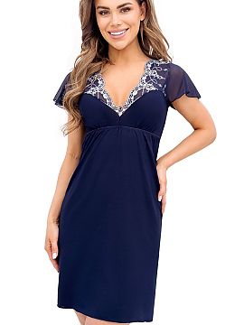 Nočná košeľa Donna  Tričko Adele je návrh pre ženy, ktoré túžia po elegancii každý deň. Vrchná časť trička je ako rafinovaný peignoir. Priehľadn�