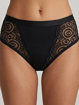 Bedrové nohavičky Pure Sin  Samanta figy sú kombináciou nadčasovej elegancie a každodennej pohodlnosti. Klasický strih je doplnený jemnými čipkovanými vložkam