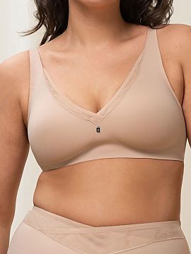 Soft Triumph  Podprsenka minimizer True Shape Sensation N01 10207952 v svetlo béžovej farbe bola navrhnutá s ohľadom na ženy očakávajúce maximáln
