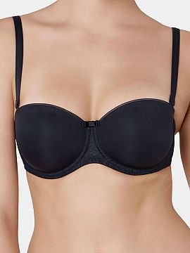 Polstrovaná podprsenka Triumph  Elegantný podprsenka s kosticami Beauty-Full Essential WDP 10167794 s fiszbínami je výnimočné spojenie saténovej látky a čipky, ktor