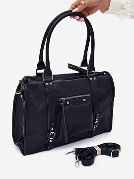 Kabelka na deň Step in style  Veľká kabelka vyrobená z imitácie kože je praktický a štýlový doplnok, ktorý sa perfektne hodí na každý deň. Priestranný stri