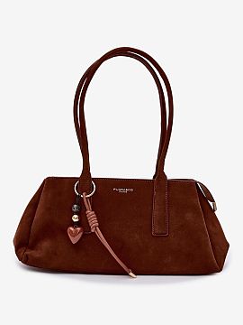 Kabelka na deň Step in style  Kabelka vyrobená z imitácie semišu je štýlový a funkčný doplnok, ktorý sa skvele hodí na každodenné nosenie. Model je uzavretý 