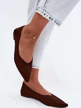Baleríny Step in style  Baleríny pre ženy z imitácie semišu sú elegantnou a štýlovou ponukou pre ženy, ktoré oceňujú klasické strihy v modernom preveden