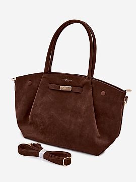 Kabelka na deň Step in style  Kabelka typu shopper pre dámy vyrobená z imitácie semišu je štýlový a priestranný doplnok, ideálny na každý deň. Model má rukov