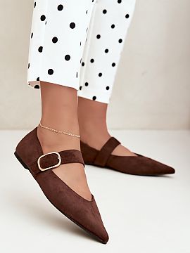 Baleríny Step in style  Baleríny pre ženy vyrobené z ekokože sú ženským návrhom pre priaznivkýne klasiky s výrazným detailom. Mäkké zamatové dokončen