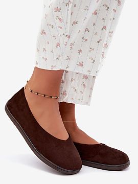 Baleríny Step in style  Baleríny na boso z ekologického semišu sú skvelou voľbou na dni, kedy je dôležitá predovšetkým sloboda. Minimalistický strih dobr