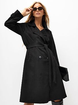 Kabát Italy Moda  Kabát pre dámy z imitácie semišu je štýlovou ponukou na prechodnú sezónu, ideálny na jar a jesenné dni. Model v casual štýle sp�