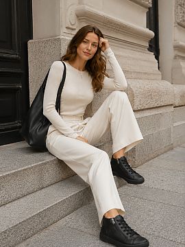 Poltopánky Step in style  Dámske poltopánky vyrobené z prírodnej kože sú štýlovým návrhom na každý deň, ktorý kombinuje pohodlie s módnym vzhľadom. Mo