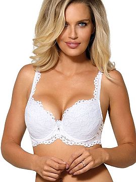 Push-up Róża  Podprsenka push-up Newia je ženský model na kosticích, který efektivně zdůrazňuje poprsí a dodává dekoltu krásný, vytesaný tvar