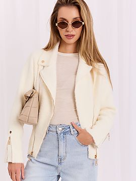 Bunda Factory Price  Bunda pre ženy je štýlovou ponukou na jesennú a jarnú sezónu. Model s casual charakterom je vyrobený z materiálu kombinujúceho vlnu