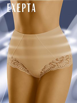 Bedrové nohavičky Wolbar  Spodná bielizeň na špeciálne úlohy v každodennej verzii. Tu sú jemne korigujúce nohavičky s mierne vyšším strihom, s krásnym č