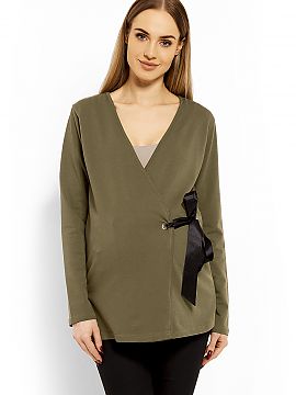 Tehotenská blúzka PeeKaBoo  Blúzka s obálkovým výstrihom. Blúzka s nastaviteľným viazaním. Môže sa nosiť aj po tehotenstve. Vysokokvalitná bavlna. Mäkký m