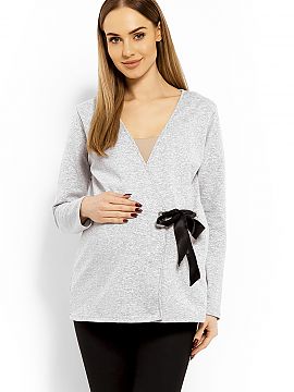 Tehotenská blúzka PeeKaBoo  Blúzka s obálkovým výstrihom. Blúzka s nastaviteľným viazaním. Môže sa nosiť aj po tehotenstve. Vysokokvalitná bavlna. Mäkký m