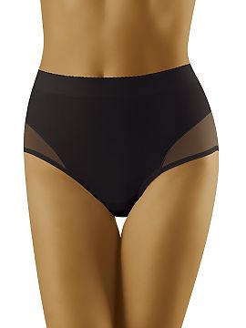 Bedrové nohavičky Wolbar  Hladké nohavičky, ktoré tvarujú oblasť brucha a bokov. V oblasti stehien sú mierne rozšírené, napriek tomu pôsobia jemne a veľmi 