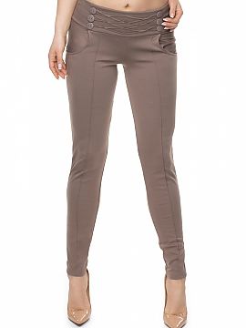 Dlhé nohavice PeeKaBoo  Priliehavé nohavice s ozdobnými gombíkmi. Ideálna voľba na mnohé príležitosti. Nohavice so zasúvacími vreckami.