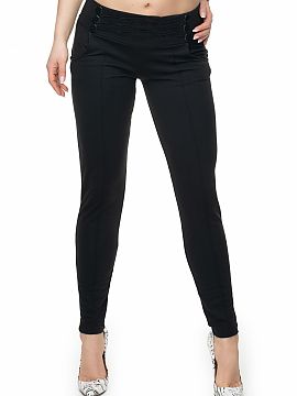 Dlhé nohavice PeeKaBoo  Priliehavé nohavice s ozdobnými gombíkmi. Ideálna voľba na mnohé príležitosti. Nohavice so zasúvacími vreckami.