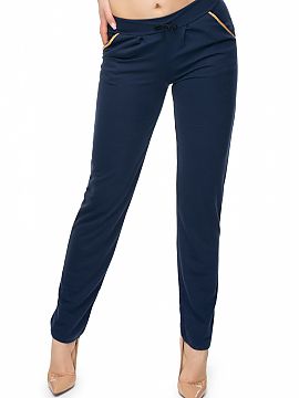 Dlhé nohavice PeeKaBoo  Voľné nohavice so zlatým lemovaním. Zaväzovanie v páse pomocou opasku, šikmé vrecká.