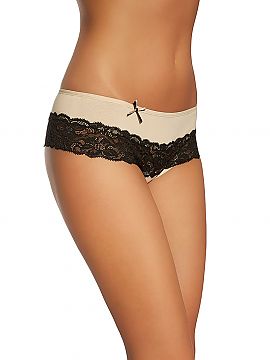 Boxerky Gabidar  Veľmi ženské a veľmi pohodlné šortky, vyrobené z bavlny príjemnej na dotyk. Verzia s krásnou čipkovou výzdobou na stehnách.