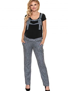 Tehotenské záhradníčky PeeKaBoo  Tehotenské nohavice. Nohavice s voľnejším strihom. Odnímateľný horný panel.

