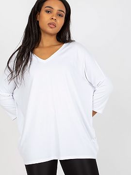 halenka plus size Relevance  Blúzka plus size s 3/4 rukávmi a srdiečkovým výstrihom.